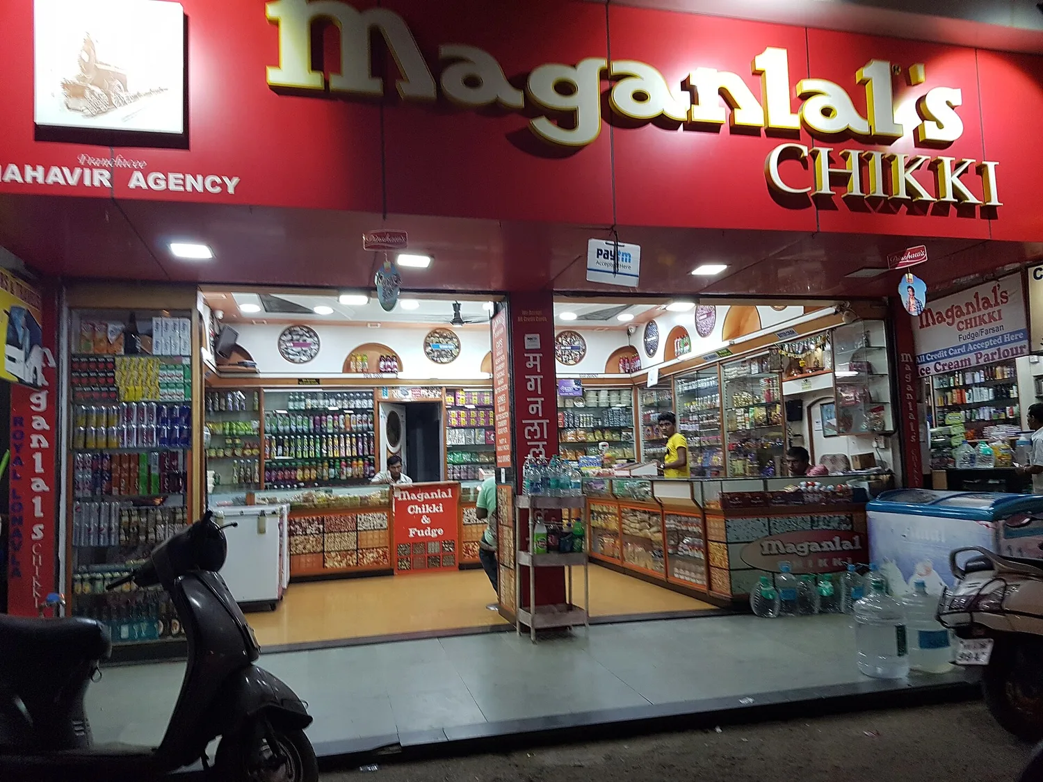 A Maganlal chikki shop in Lonavala.